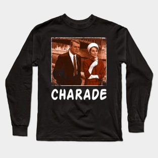 Parisian Romance Chronicles Charades Retro Film Couture Graphic Tee Long Sleeve T-Shirt